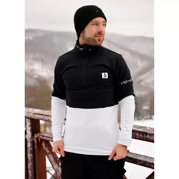  Muška premium funkcionalna termo majica ALTISPORT VOJ/ALM051TER03 CRNO-BIJELO 
