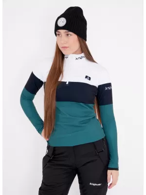 Ženska premium funkcionalna termo majica ALTISPORT VOJ/ALW051TER03 BIJELO ZELENA