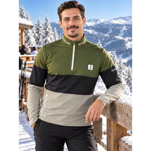  Muška premium funkcionalna termo majica ALTISPORT VOJ/ALM051TER03 KAKI 