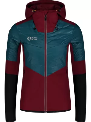 Ženska sportska jakna NORDBLANC ICEBERGS NBWJL8112 TAMNOCRVENA