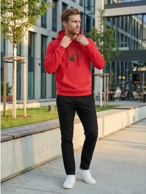 Muški sweatshirt ALTISPORT ALM172JN796 CRVENA