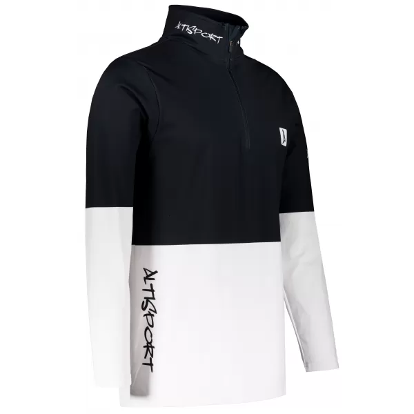  Muška premium funkcionalna termo majica ALTISPORT VOJ/ALM051TER03 CRNO-BIJELO 