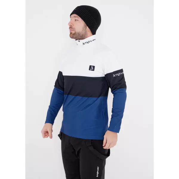  Muška premium funkcionalna termo majica ALTISPORT VOJ/ALM051TER03 BIJELO PLAVA 