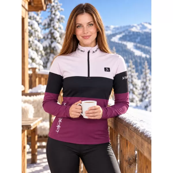  Ženska premium funkcionalna termo majica ALTISPORT VOJ/ALW051TER03 TAMNOCRVENA 