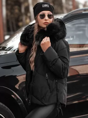 Ženska jakna DSTREET MODIVA TY4726 CRNI