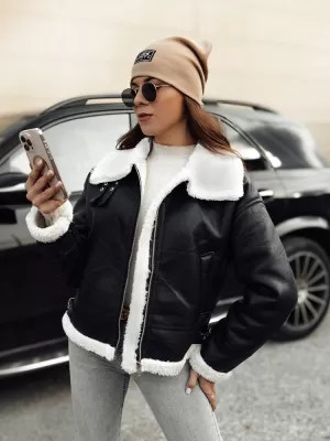 Ženska jakna DSTREET FURBLAZE TY4730 CRNI
