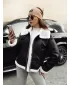 Ženska jakna DSTREET FURBLAZE TY4730 CRNI