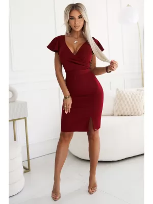 Haljina NUMOCO NINA 479-7 BURGUNDIJSKI