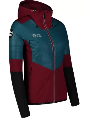 Ženska sportska jakna NORDBLANC ICEBERGS NBWJL8112 TAMNOCRVENA