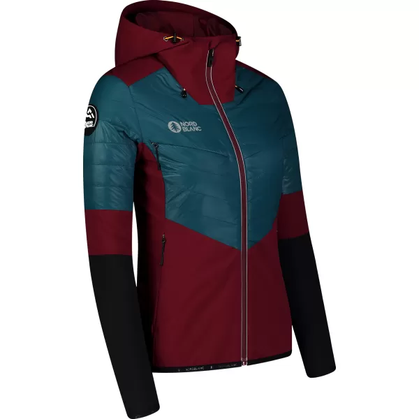  Ženska sportska jakna NORDBLANC ICEBERGS NBWJL8112 TAMNOCRVENA 