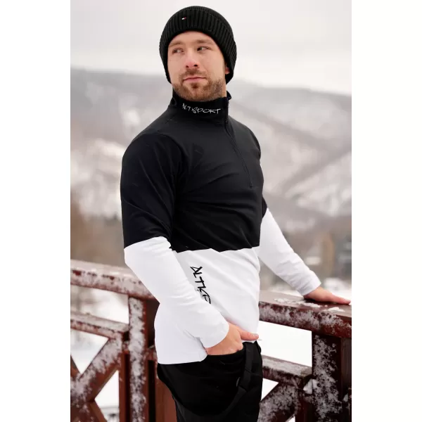  Muška premium funkcionalna termo majica ALTISPORT VOJ/ALM051TER03 CRNO-BIJELO 