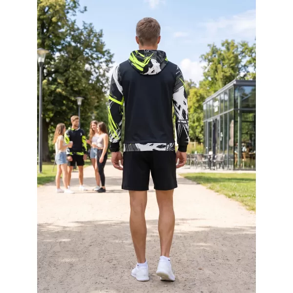  Muška premium funkcionalna majica ALTISPORT VOJ/ALM039MI01 CRNA I ŽUTA 