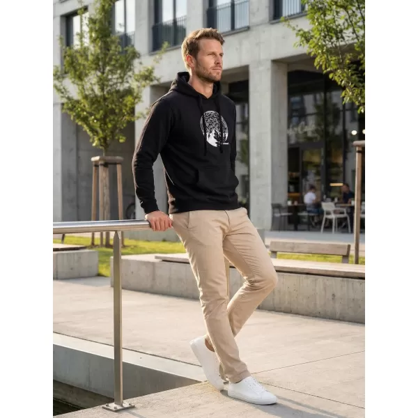  Muški sweatshirt ALTISPORT ALM172JN796 CRNO-BIJELO 