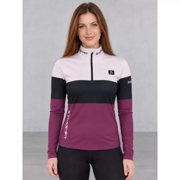  Ženska premium funkcionalna termo majica ALTISPORT VOJ/ALW051TER03 TAMNOCRVENA 