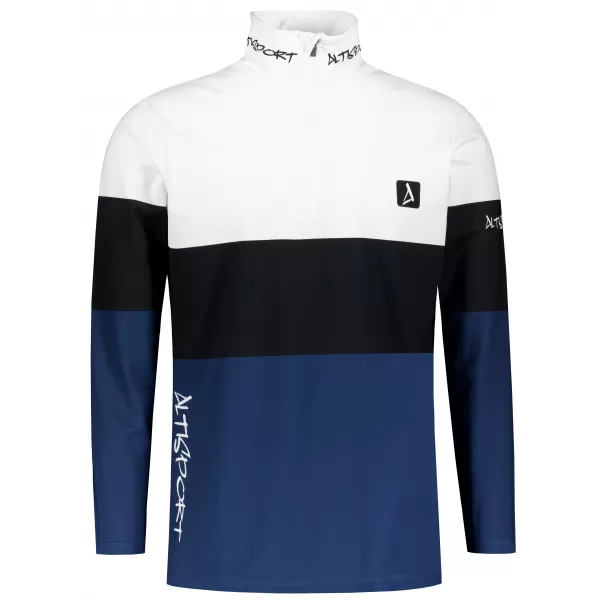  Muška premium funkcionalna termo majica ALTISPORT VOJ/ALM051TER03 BIJELO PLAVA 