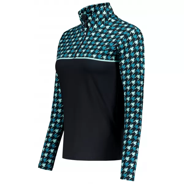  Ženska premium funkcionalna termo majica ALTISPORT VOJ/ALW048TER03 CRNA I PLAVA 