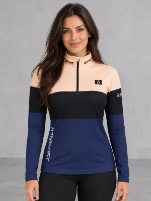 Ženska premium funkcionalna termo majica ALTISPORT VOJ/ALW051TER03 NARANČASTA/PLAVA
