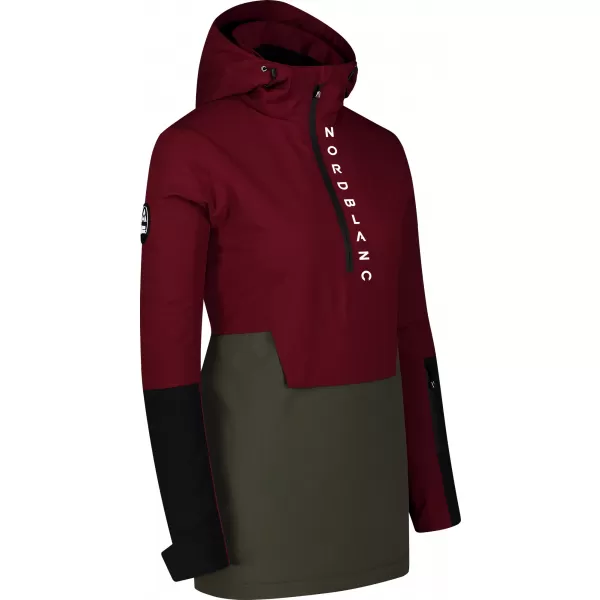  Ženski anorak NORDBLANC WINTERFUN NBWJL8130 TAMNOCRVENA 