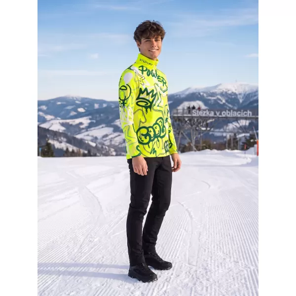  Muška premium funkcionalna termo majica ALTISPORT VOJ/ALM054TER03 FLUORESCENTNO ZELENA 