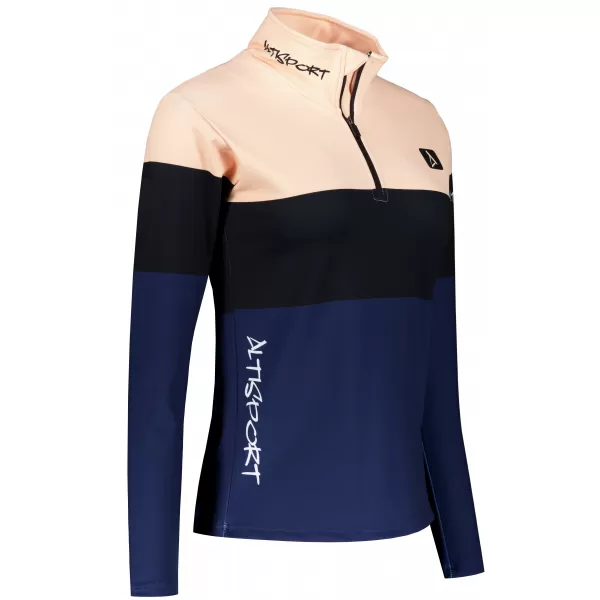  Ženska premium funkcionalna termo majica ALTISPORT VOJ/ALW051TER03 NARANČASTA/PLAVA 