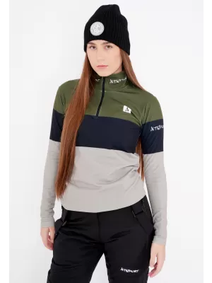 Ženska premium funkcionalna termo majica ALTISPORT VOJ/ALW051TER03 KAKI