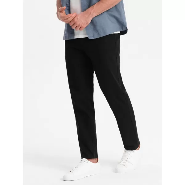  Hlače OMBRE OM-PACP-0186 CRNI 