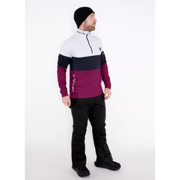  Muška premium funkcionalna termo majica ALTISPORT VOJ/ALM051TER03 TAMNOCRVENA 