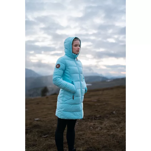  Ženski zimski kaput NORDBLANC MOMENTS NBWJL8076 SVIJETLOPLAVA 