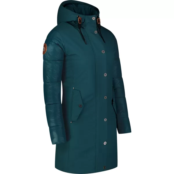  Ženski zimski kaput NORDBLANC WARMHUG NBWJL8073 TAMNO ZELENA 