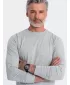 Muški majica s dugim rukavom OMBRE OM-LSBL-0106 SIVA MELANGA