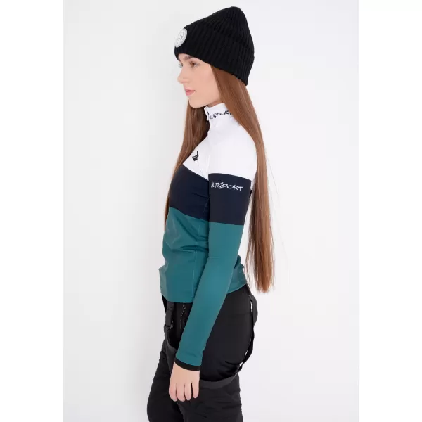  Ženska premium funkcionalna termo majica ALTISPORT VOJ/ALW051TER03 BIJELO ZELENA 