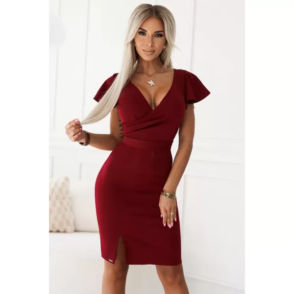  Haljina NUMOCO NINA 479-7 BURGUNDIJSKI 