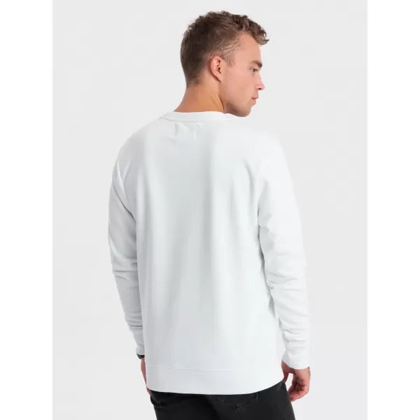 Muška dukserica OMBRE OM-SSPS-0156 BIJELA 
