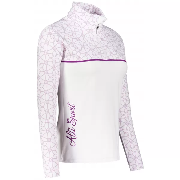  Ženska premium funkcionalna termo majica ALTISPORT VOJ/ALW053TER03 BIJELO/LJUBIČASTO 