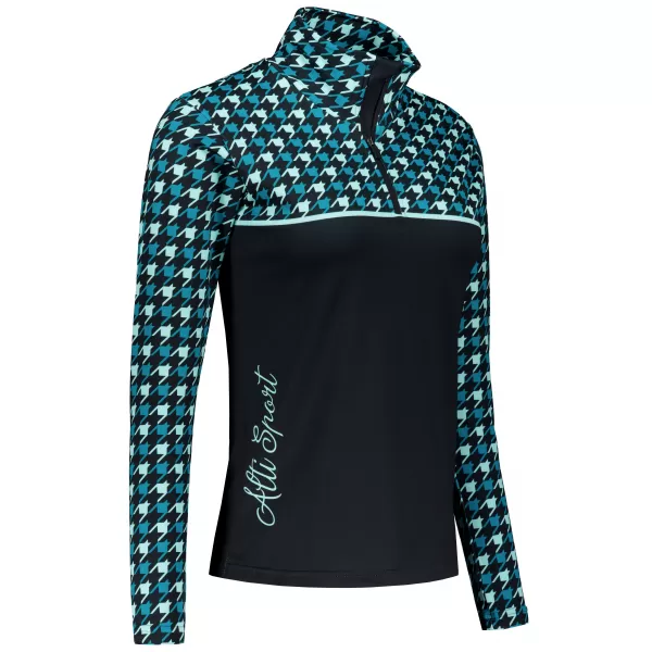  Ženska premium funkcionalna termo majica ALTISPORT VOJ/ALW048TER03 CRNA I PLAVA 