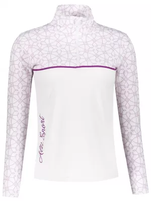 Ženska premium funkcionalna termo majica ALTISPORT VOJ/ALW053TER03 BIJELO/LJUBIČASTO