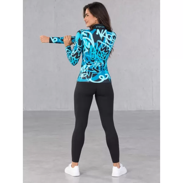  Ženska premium funkcionalna termo majica ALTISPORT VOJ/ALW054TER03 CRNA I PLAVA 