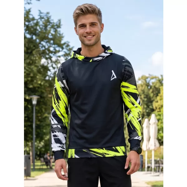  Muška premium funkcionalna majica ALTISPORT VOJ/ALM039MI01 CRNA I ŽUTA 
