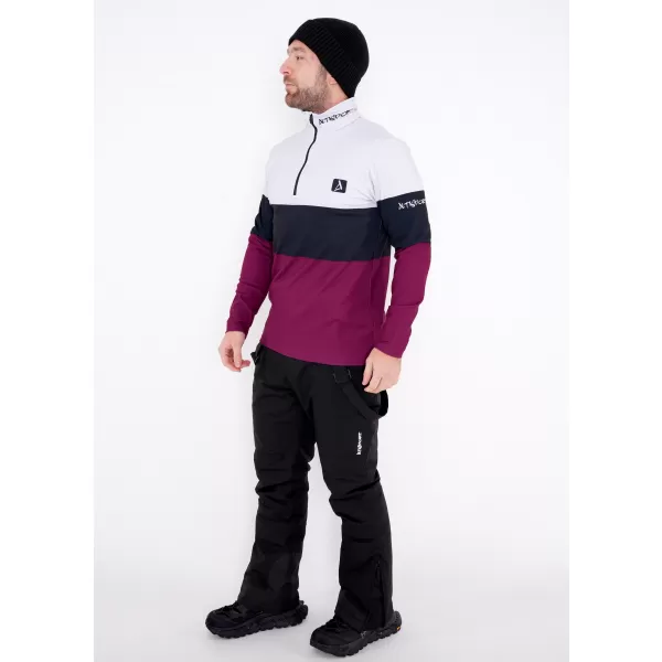  Muška premium funkcionalna termo majica ALTISPORT VOJ/ALM051TER03 TAMNOCRVENA 
