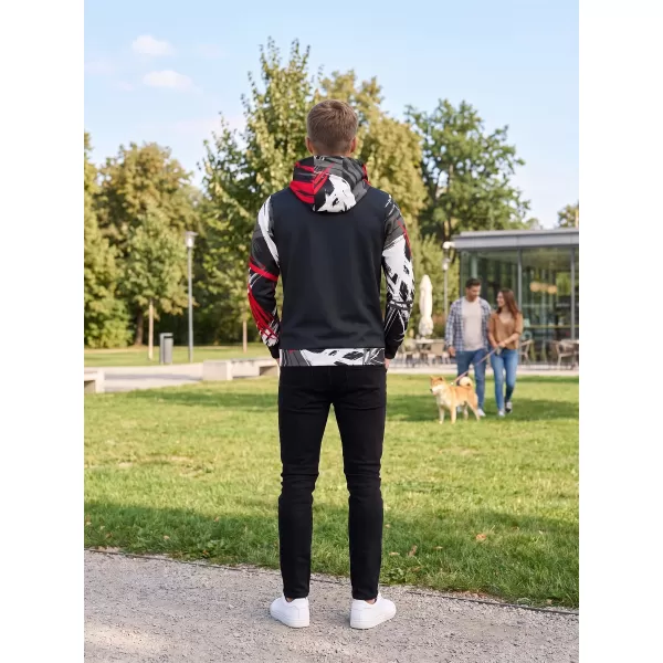  Muška premium funkcionalna majica ALTISPORT VOJ/ALM039MI01 CRNO I CRVENO 