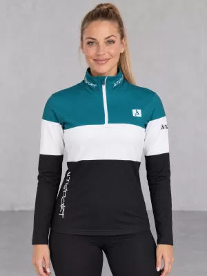 Ženska premium funkcionalna termo majica ALTISPORT VOJ/ALW051TER03 KEROZIN-CRNA