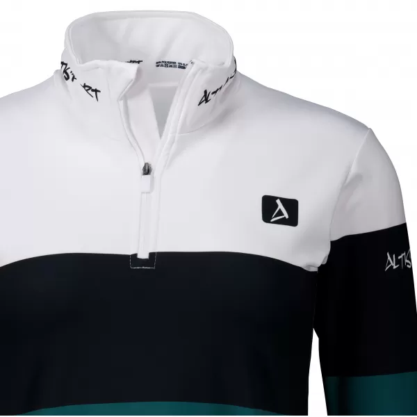  Ženska premium funkcionalna termo majica ALTISPORT VOJ/ALW051TER03 BIJELO ZELENA 