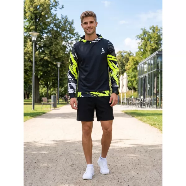  Muška premium funkcionalna majica ALTISPORT VOJ/ALM039MI01 CRNA I ŽUTA 