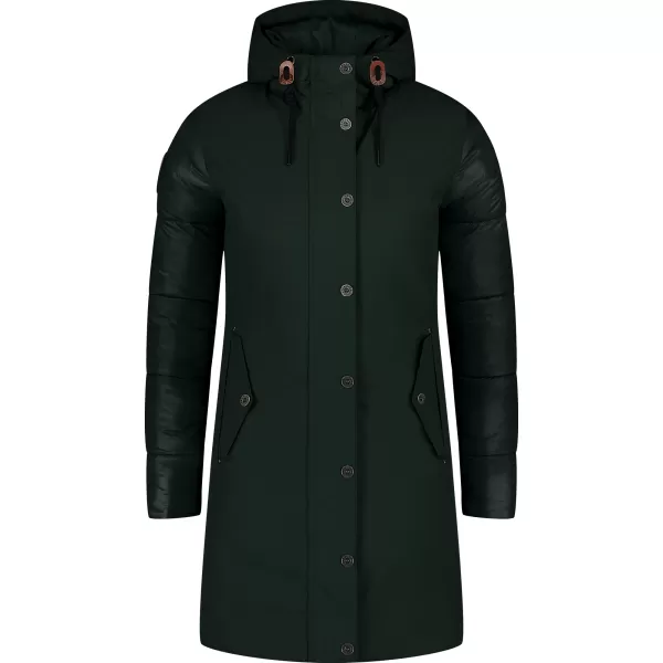  Ženski zimski kaput NORDBLANC WARMHUG NBWJL8073 TAMNO ZELENA 