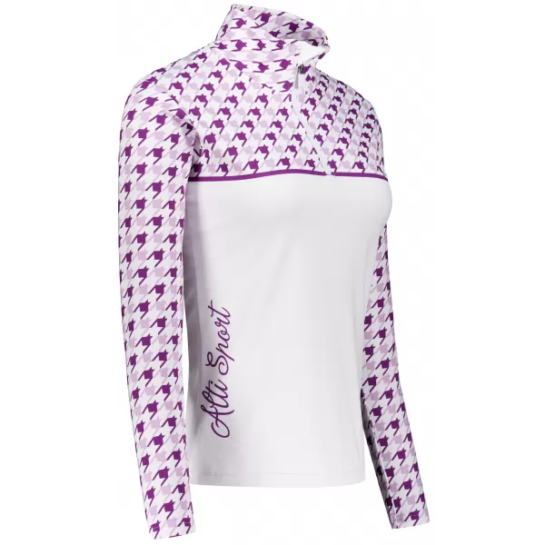  Ženska premium funkcionalna termo majica ALTISPORT VOJ/ALW048TER03 BIJELO/LJUBIČASTO 