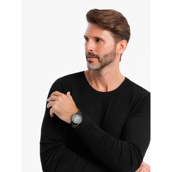  Muški džemper OMBRE OM-SWBS-0106 CRNI 