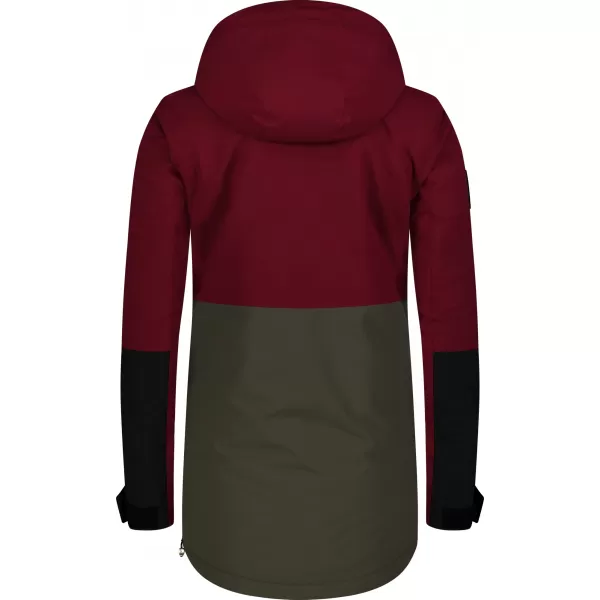  Ženski anorak NORDBLANC WINTERFUN NBWJL8130 TAMNOCRVENA 