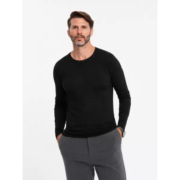  Muški džemper OMBRE OM-SWBS-0106 CRNI 