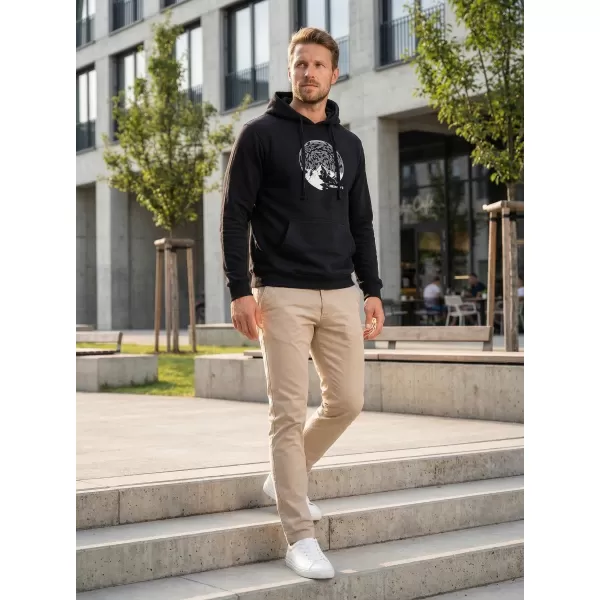  Muški sweatshirt ALTISPORT ALM172JN796 CRNO-BIJELO 