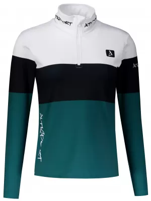 Ženska premium funkcionalna termo majica ALTISPORT VOJ/ALW051TER03 BIJELO ZELENA